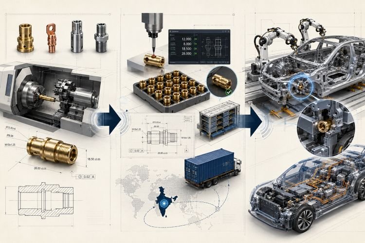 Precision automotive metal components manufactured in India